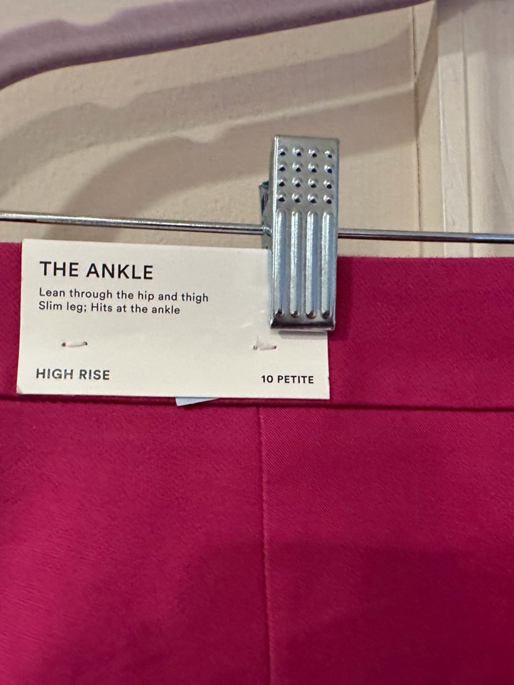 Ann Taylor Ankle Pants in Fuchsia Pink